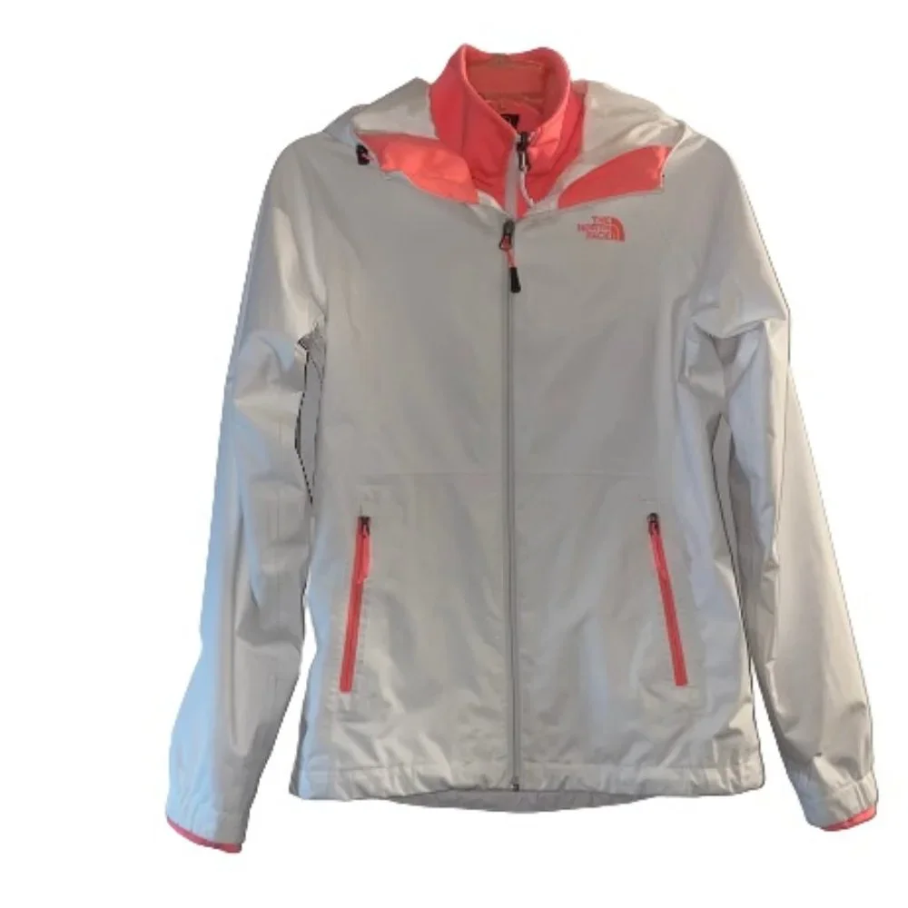 THE NORTH FACE HYVENT HOODED WOMEN'S LONG SLEEVE 2 PIECE JACKET  XS /TP